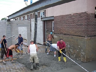 Asbury Expansion - Pouring the Floors July 2007