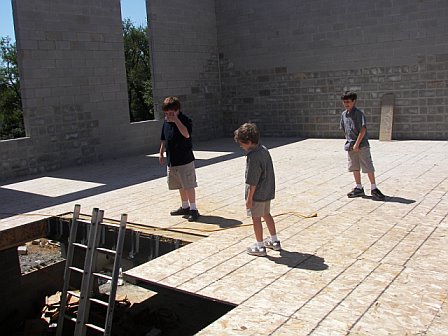 Asbury Construction - 2nd Story walk through with young inspectors