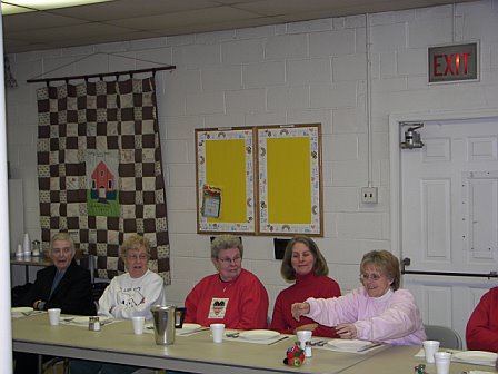 Asbury Men's Cooking Demo 2007: President Betty in action